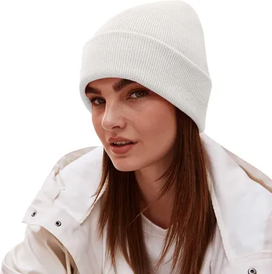 Produktbild von Beechfield Uni Strickmütze für Erwachsene BC3954 (Einheitsgröße) (Sand)