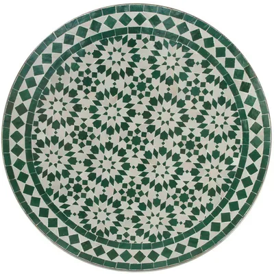 Produktbild von Mosaik Bistrotisch Rund 70 cm Ankabut-Weiß