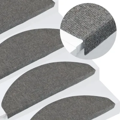 Produktbild von Stufenmatten Selbstklebend 15 Stk. - Hohe Qualität - 65x22,5x3,5 cm Grau - Stufenmatten CC402