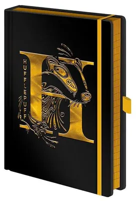 Productafbeelding van Hufflepuff premium notitieboekje, formaat A5, voor fans van Harry Potter