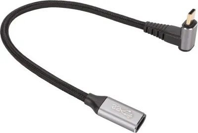 Immagine prodotto di Cavo USB-C a 90 gradi, 100 W, Type-C 3.1, ricarica rapida, 4K 60 Hz, 10 Gbps