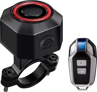 Image de Alarme vélo antivol - Alarme vélo avec télécommande - Alarme moto vélo - Étanche - Alarme vélo 110dB - Antivol bruyant - Alarme rouleau vibrant