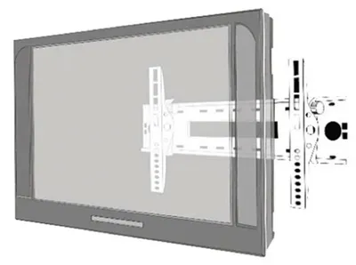 Produktbild von Flachbildschirm Wandhalterung f 60' silber, schwarz