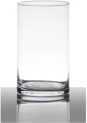 Produktbild von Hakbijl Dekoglas, Vase Zylinder H. 15cm D. 9cm transparent rund Glas