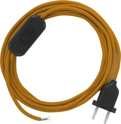 Image de Creative Cables Rm25 1.8 M Lampenkabel Golden Golden One Size
