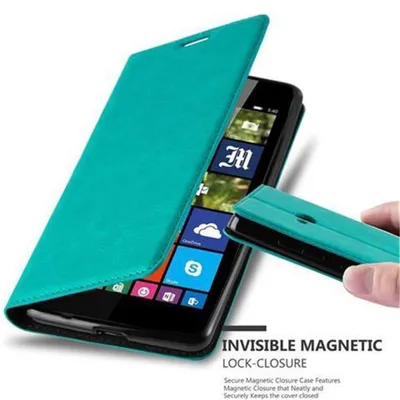 Image de Cadorabo Housse pour Nokia Lumia 540 Housse turquoise Etui pour téléphone portable Case Cover Fermeture magnétique