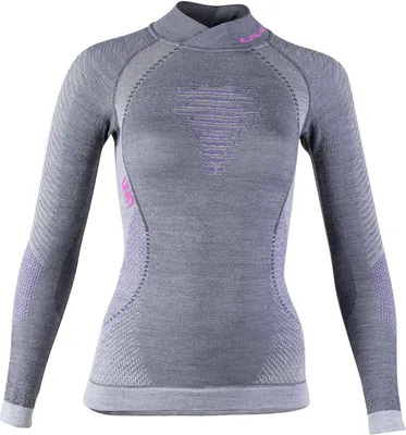Produktbild von UYN Fusyon Funktionsshirt Turtleneck Damen anthrazit/purple/pink L/XL