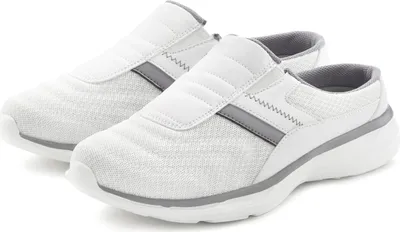 Produktbild von VIVANCE Sabot Slip-On-Sneaker, Sneaker, Freizeitschuh, Halbschuh, weiß / hellgrau Größe 42