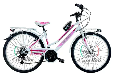 Produktbild von Kinderfahrrad MTB Canellini LINCY 26" - Weiß/Rosa