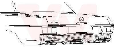 Produktbild von VAN WEZEL Heckwand 3003.35 passend für MERCEDES-BENZ /8 (W115) Limousine