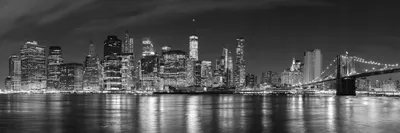 Obrázek produktu pro HUBDECO Samolepicí kuchyňská tapeta Fototapeta s matným laminátovým povrchem na dlaždice, plexisklo, nábytek, skříně, zrcadla Manhattan Bridge 180 x 60 cm