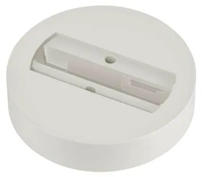 Produktbild von SLV Große weiße Deckenrosette für 1-Phasen-Adapter, weiß 1007927