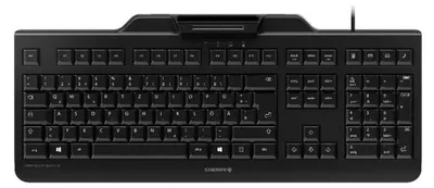 Obrázek produktu pro CHERRY JK-A0400FR-2, Plná velikost (100 %), Kabel, USB, Mechanický spínač, AZERTY, Černá