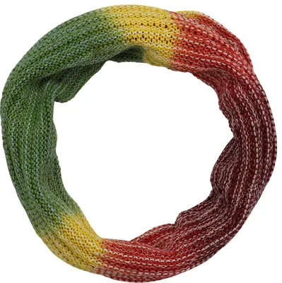 Produktbild von Schlauchschal - Loopschal - 16 cm rot-grün-gelb