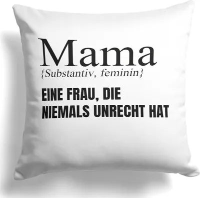 Produktbild von 22Feels Mama Geschenk Mutter Kissen Muttertag Geburtstag Weihnachten Deko Frauen Dekoration  Wohnzimmer Schlafzimmer Couch
