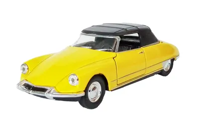 Produktbild von CITROEN DS19 Cabriolet Modellauto 12cm aus Metall mit Rückzug Modell Auto Spielzeugauto Spielzeug Kinder Geschenk 16 (Gelb zu)