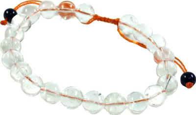 Produktbild von Mala Buddha Armband, Handmala, Perlenarmband 8 mm - Bergkristall, Weiß, Halbedelstein, Armreifen & Armbänder Modeschmuck