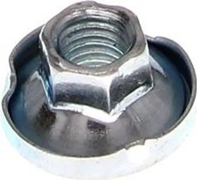 Produktbild von Selbstsichernde Flanschmutter M8x1,25, Schlüsselweite 10 mm, verzinkt, 10 Stück