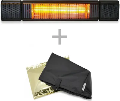 Produktbild von VASNER Appino BEATZZ Schwarz Bluetooth Infrarot-Heizstrahler, LED, Musik-Lautsprecher mit AirCape
