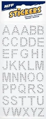 Image de Galets autocollants Lettres 40pcs19mm 8001