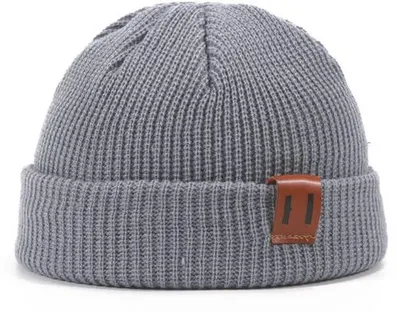 Produktbild von Warme Wintermütze Grau elastisch