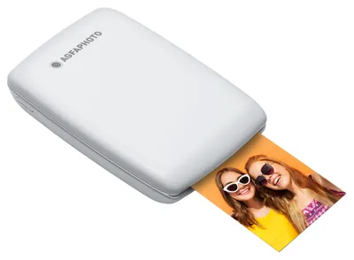 Tragbarer Fotodrucker 75x50 mm, Zink, Bluetooth, ohne Tinte