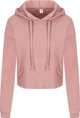 Produktbild von AWDis Just Hoods Damen Girlie Crop-Kapuzenpullover PC3447 (S) (Altrosa)