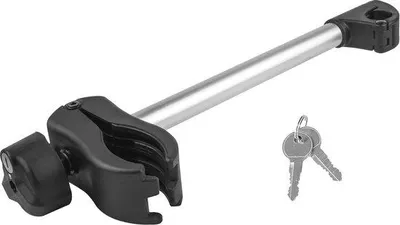 Produktbild von Famanu Halter für U-Bügel - 31 cm, abschließbar, schwarz/silber