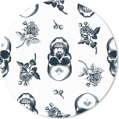 Produktbild von MuchoWow® Mauspad Mousepad Teens - Totenkopf - Muster 30x30 cm - Mousepads - Maus Mat - Pad - Mausunterlage - Tischunterlage - Schreibtischmatten