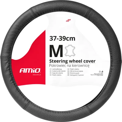 Immagine prodotto di Coprivolante per auto, pelle traforata, misura M 37-39cm, SWC-50-M AMIO-03556
