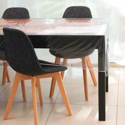 Produktbild von Rechteckige Tischdecke transparent 140x240 cm KRISTALL