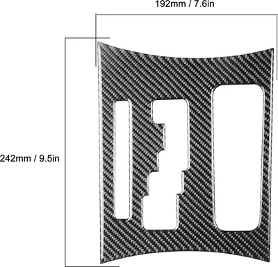 Image de Décoration du panneau decentral en fibre de carbone pour Dodge Charger 2011-2014, pièce automobile, automatique