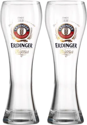 Zdjęcie produktu dla Szklanki do piwa pszenicznego Erdinger Weizenbier, pojemność 0,5l, zestaw 2 sztuki - kod produktu: 201414