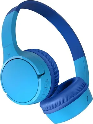 Produktbild von Kleine drahtlose Ohrhörer mit Mikrofon blau für Kinder