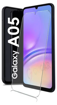 A smartphone screen protector is shown next to a smartphone.