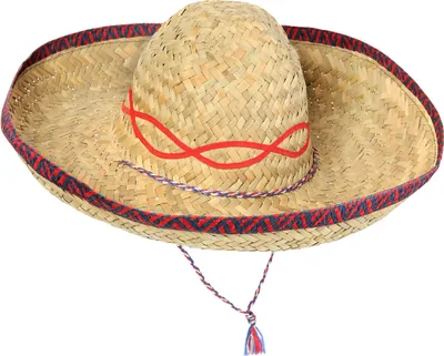 Produktbild von Schramm® 1 Stück Sombrero Strohhut ø 44cm Mexico Bast Hut Stroh Hut Hawaii Party