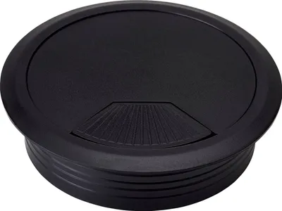Produktbild von 5 Stück Kunststoff Kabeldurchführung Kabeldurchlass Ø 80 mm schwarz