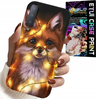 Zdjęcie produktu dla Etui Do Samsung A7 2018 - Słodki Lisek Zwierzęta Leśne Case +Szkło
