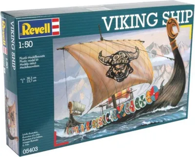 Produktbild von Revell 05403 Modellbausatz Schiff 1:50 - Viking Ship im Maßstab 1:50, Level 3, originalgetreue Nachbildung mit vielen Details, Segelschiff, 10 Jahre to 99 Jahre
