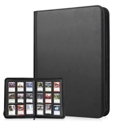 Immagine prodotto di Mappetta per carte da collezione con 504 scomparti e custodia in pelle