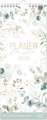 Produktbild von Häfft-Verlag GmbH Planer für Zwei kompakt 26 Wand Kal. blattgold