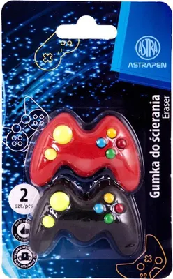 Obrázok produktu pre Guma pre hráčov Astra Blister 2 kusy (Školské a písacie potreby - Gumy)