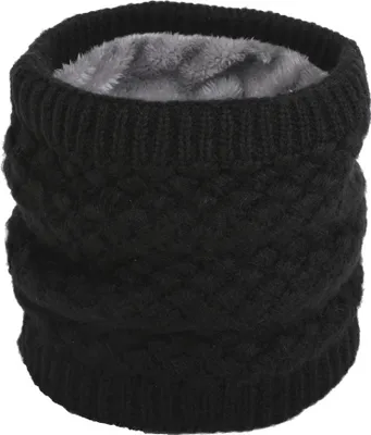 Produktbild von Winter Frauen Männer Geometric Woolen Strickkragen Schal Warm Pullover Halstuch