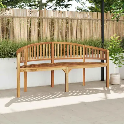 Produktbild von vidaXL Bananenbank 180 cm Massivholz Teak