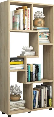 Productafbeelding van Blina wandkast , kamerverdeler 6 vakkenSonoma eiken decor.