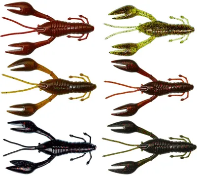 Produktbild von Gunki Hourra Craw 10cm 9,4g - 6 Gummikrebse, Gunki Farben:Watermelon Red