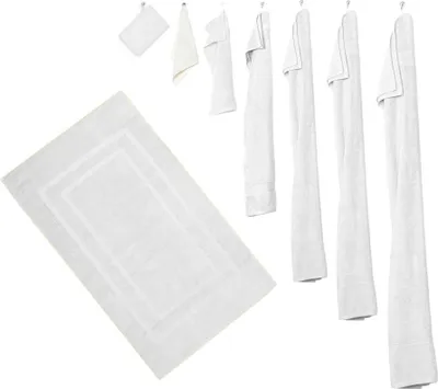 Produktbild von 10er Set - 4 Duschtücher, 4 Handtücher, 2 Saunatücher - Weiß