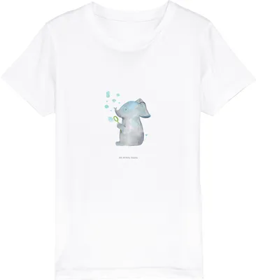 Produktbild von Mr. & Mrs. Panda Kleinkinder T-Shirt Elefant Seifenblasen 12-14 Jahre (152/164) - Weiß - Geschenk, Teenager, Liebesspruch, Kindershirt, Liebe, Mädchen, Heimat, Kinder