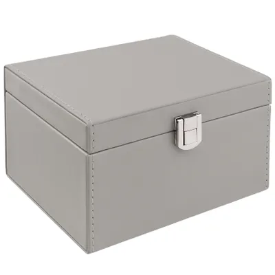 Produktbild von Keyless Go Schutz Autoschlüssel Faraday Box Schwarz Gross RFID Diebstahlschutz Graue Box mit Silbernem Verschluss / KORUMA®