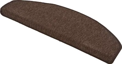 Produktbild von Trend Schlinge Stufenmatte Strong Dunkelbraun (halbrund), Größe / Menge:24x65 cm = 1 Stck.